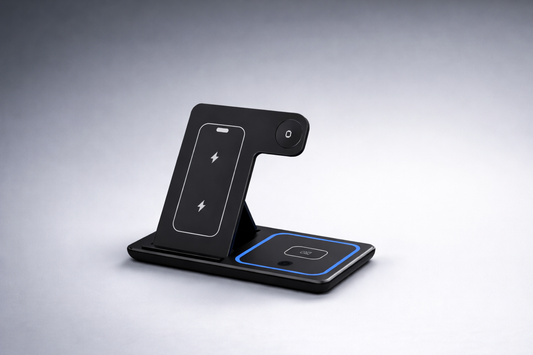 65W GaN Fast Charger – Dual USB-C + USB-A Power Adapter