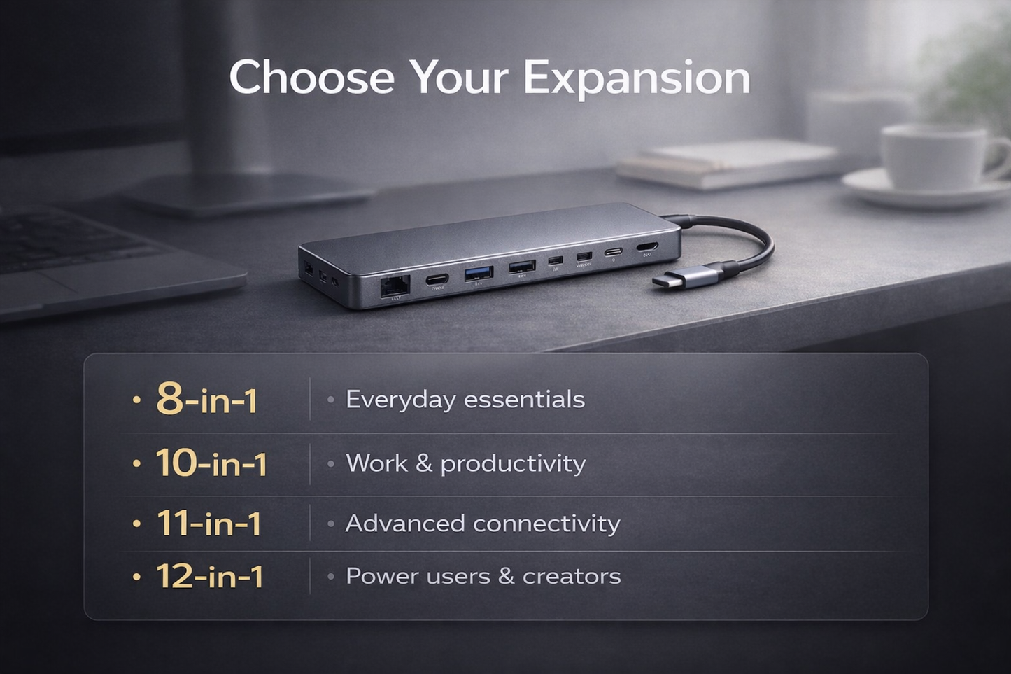 USB-C Docking Station for Clean, High-Performance Setups